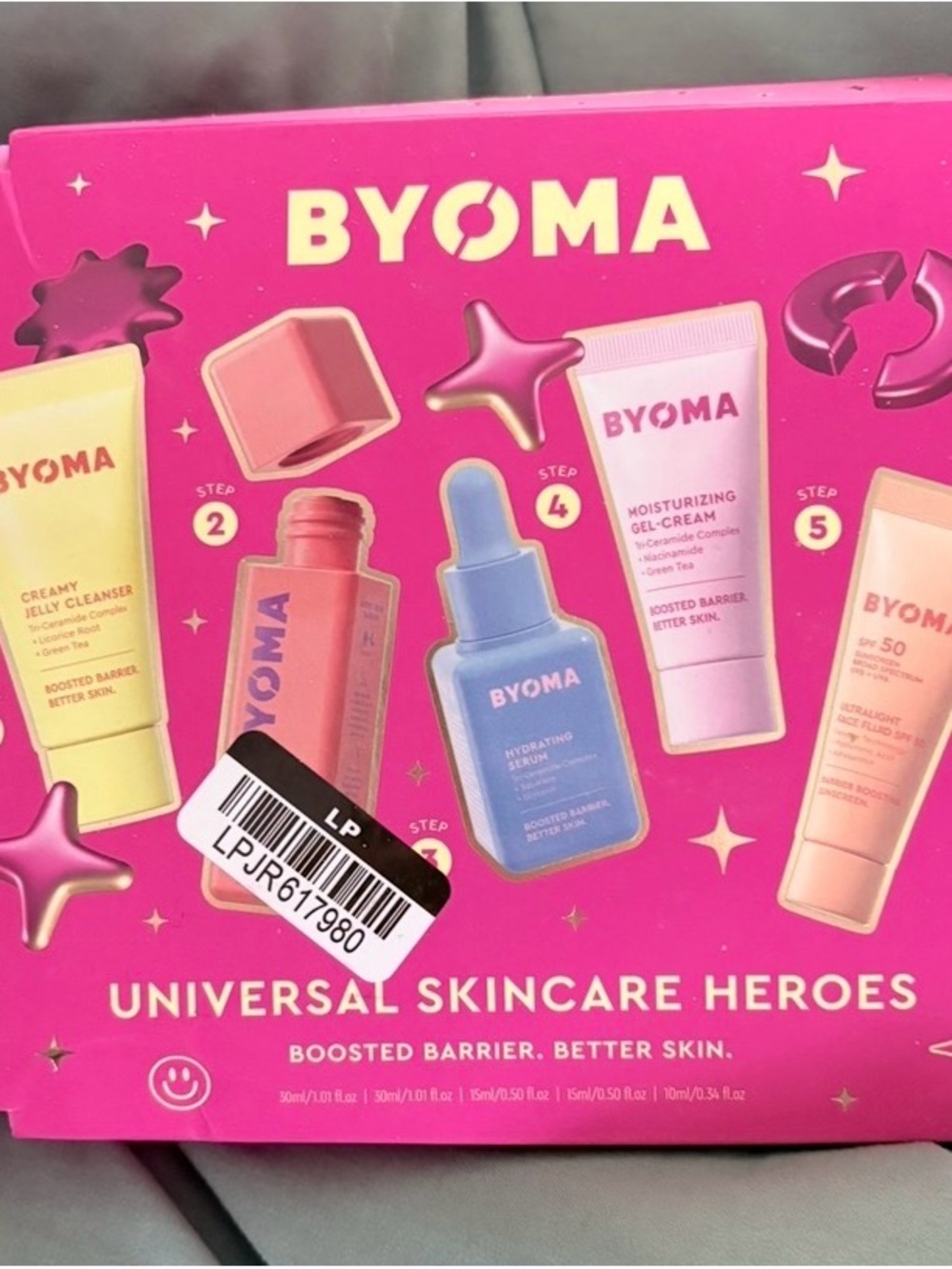 Byoma Universal Skincare Heroes Set w/ Travel Bag